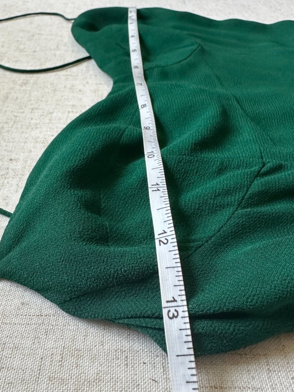 Reformation Juliette Midi Dress Emerald Green 2 - Picture 7 of 9